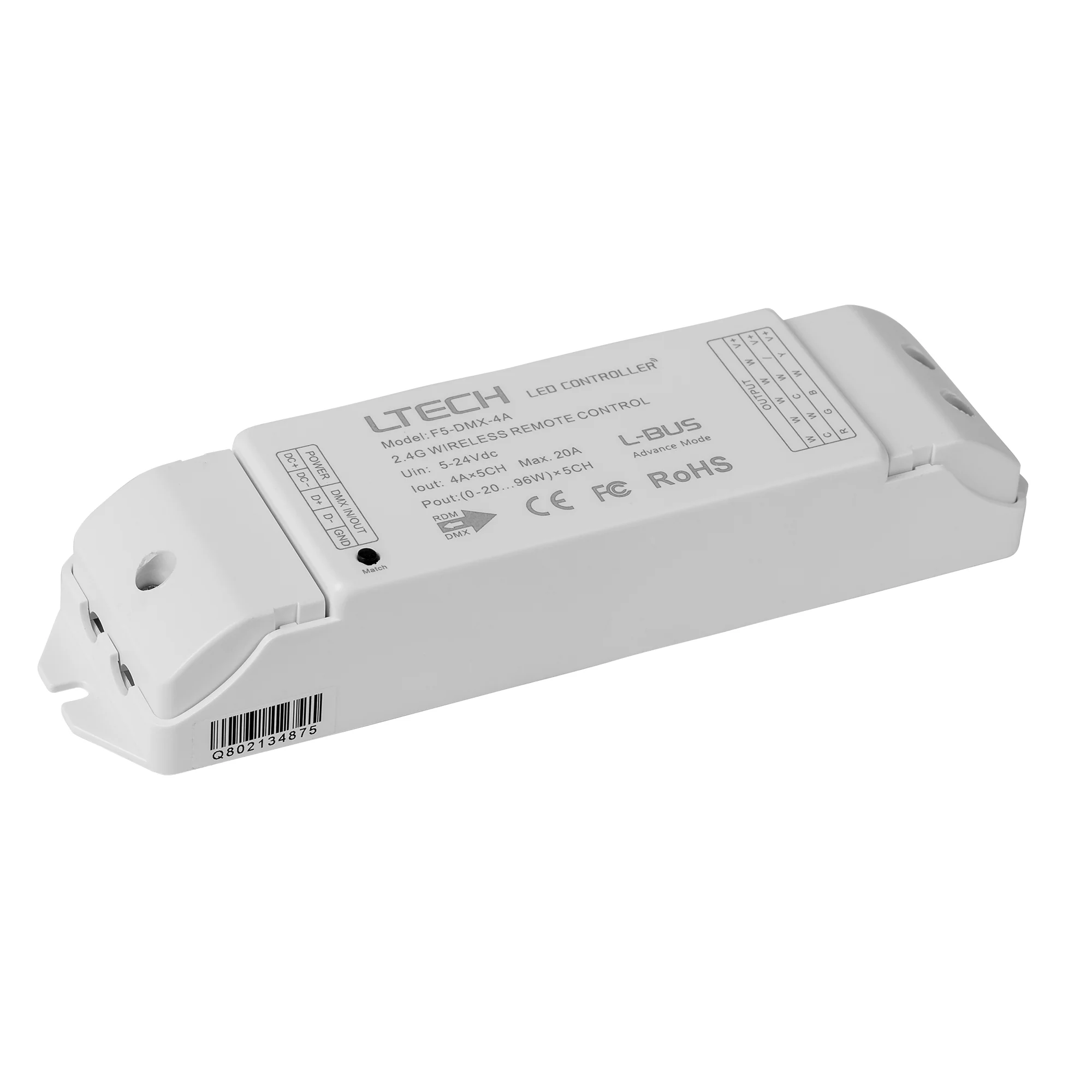 HV9103-F5-DMX-4A - 5 Channel LED Strip Receiver - Image 8