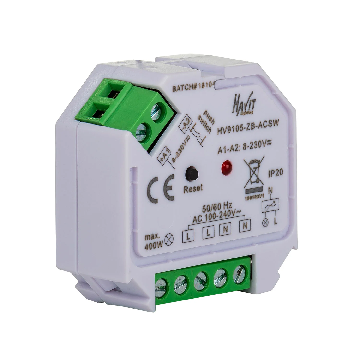 HV9105-ZB-ACSW Zigbee On-Off switch - Image 3