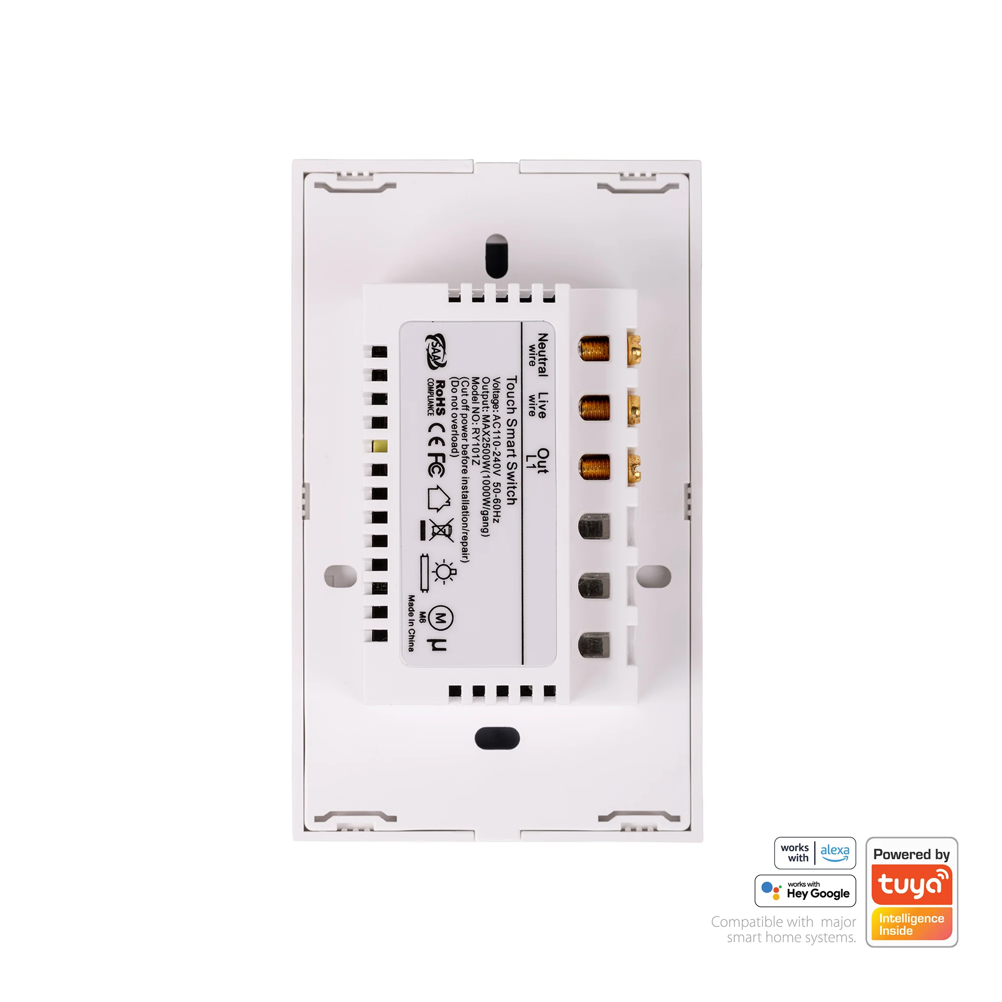 HV9110-1 - Wifi Single Gang White Wall Switch - Image 4