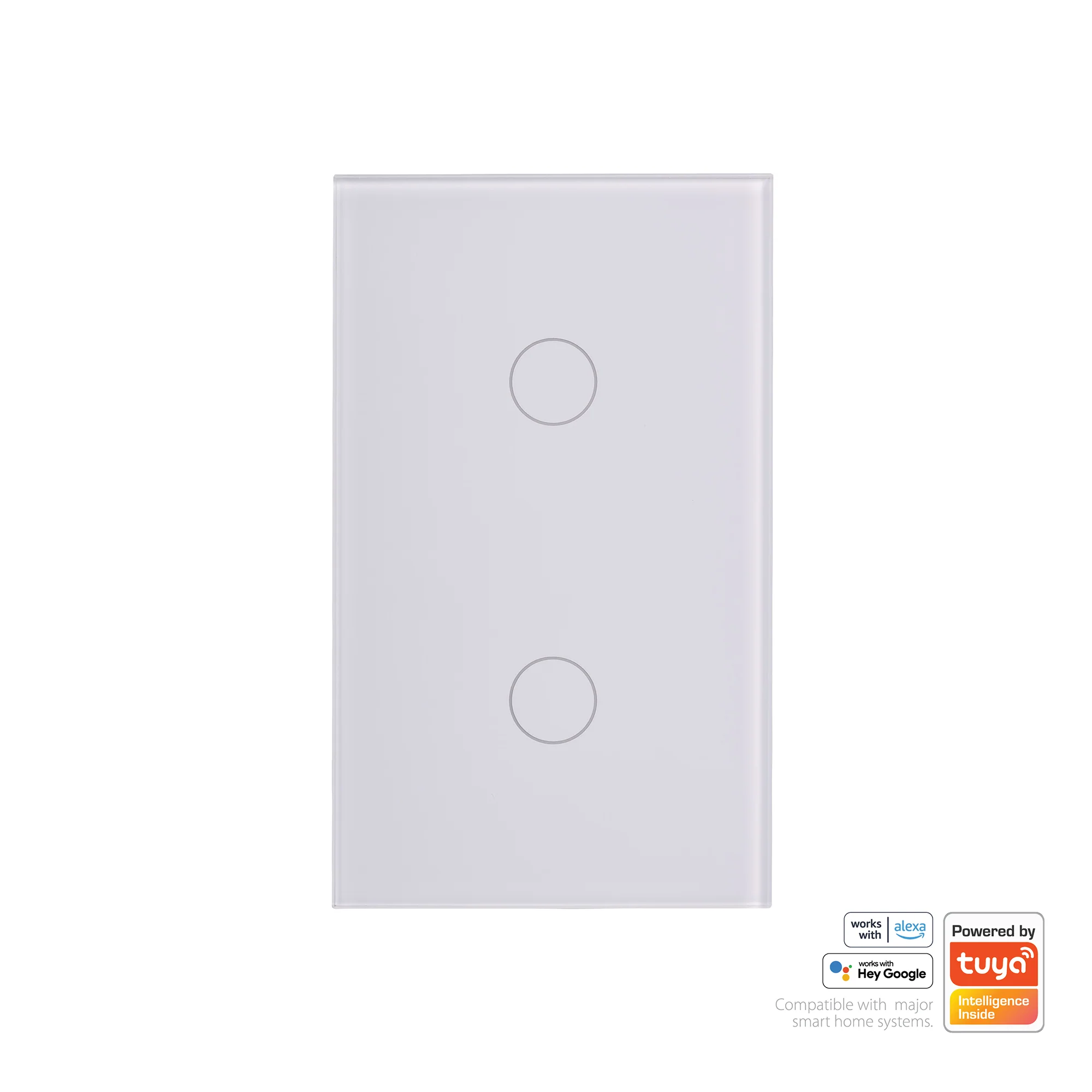 HV9110-2 - Wifi Two Gang White Wall Switch