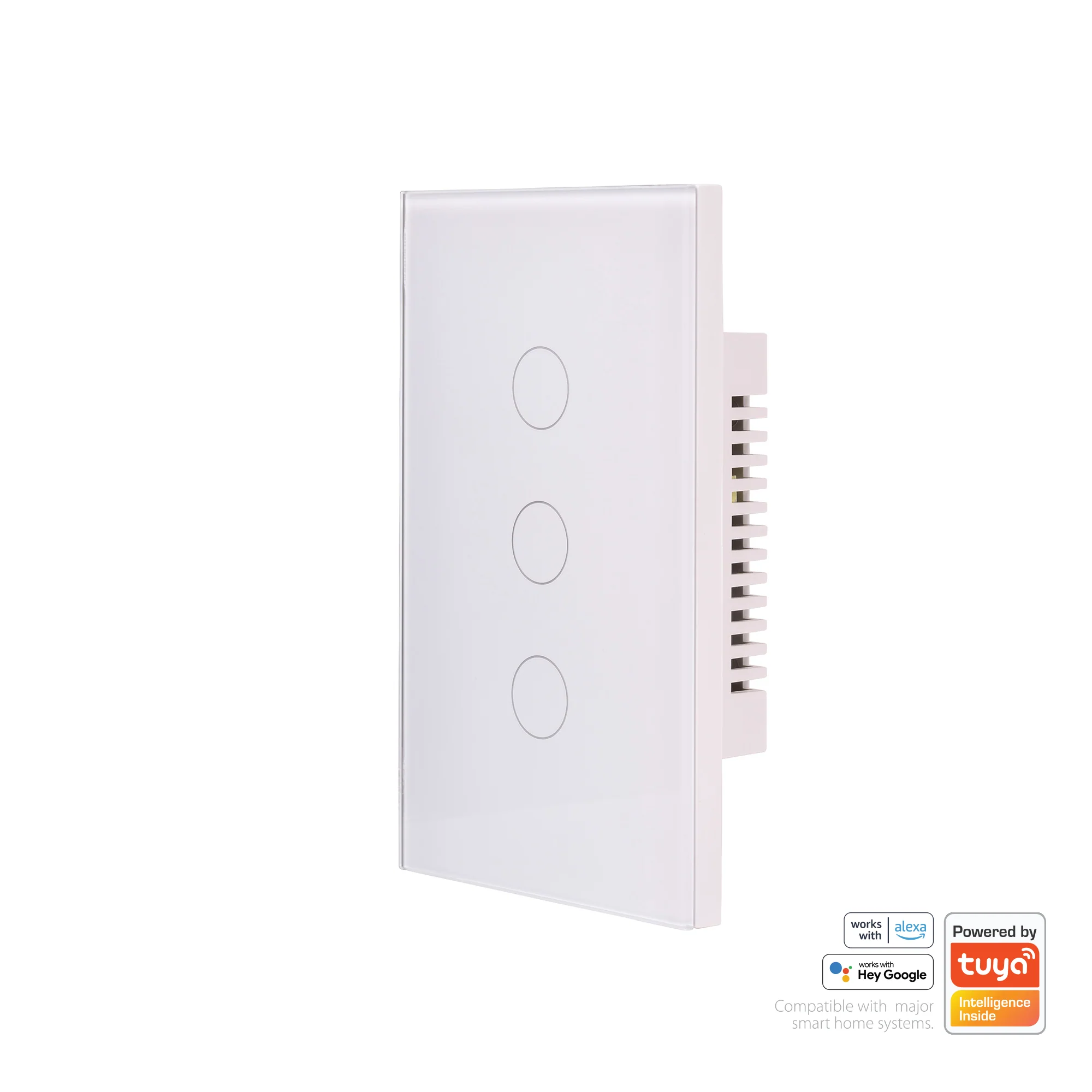 HV9110-3 - Wifi Three Gang White Wall Switch - Image 3