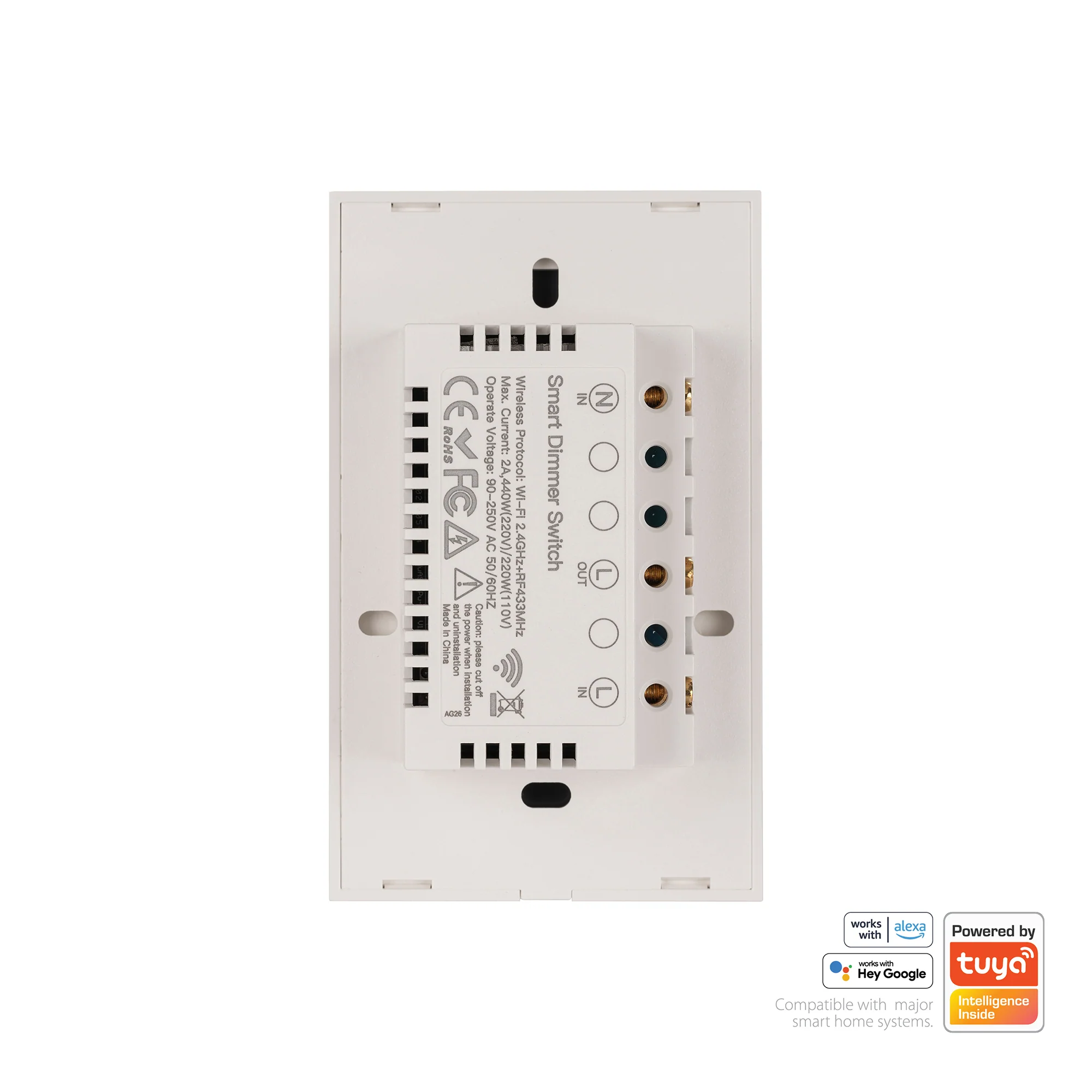 HV9111 - Wifi Single Gang White Dimmer Wall Switch - Image 4