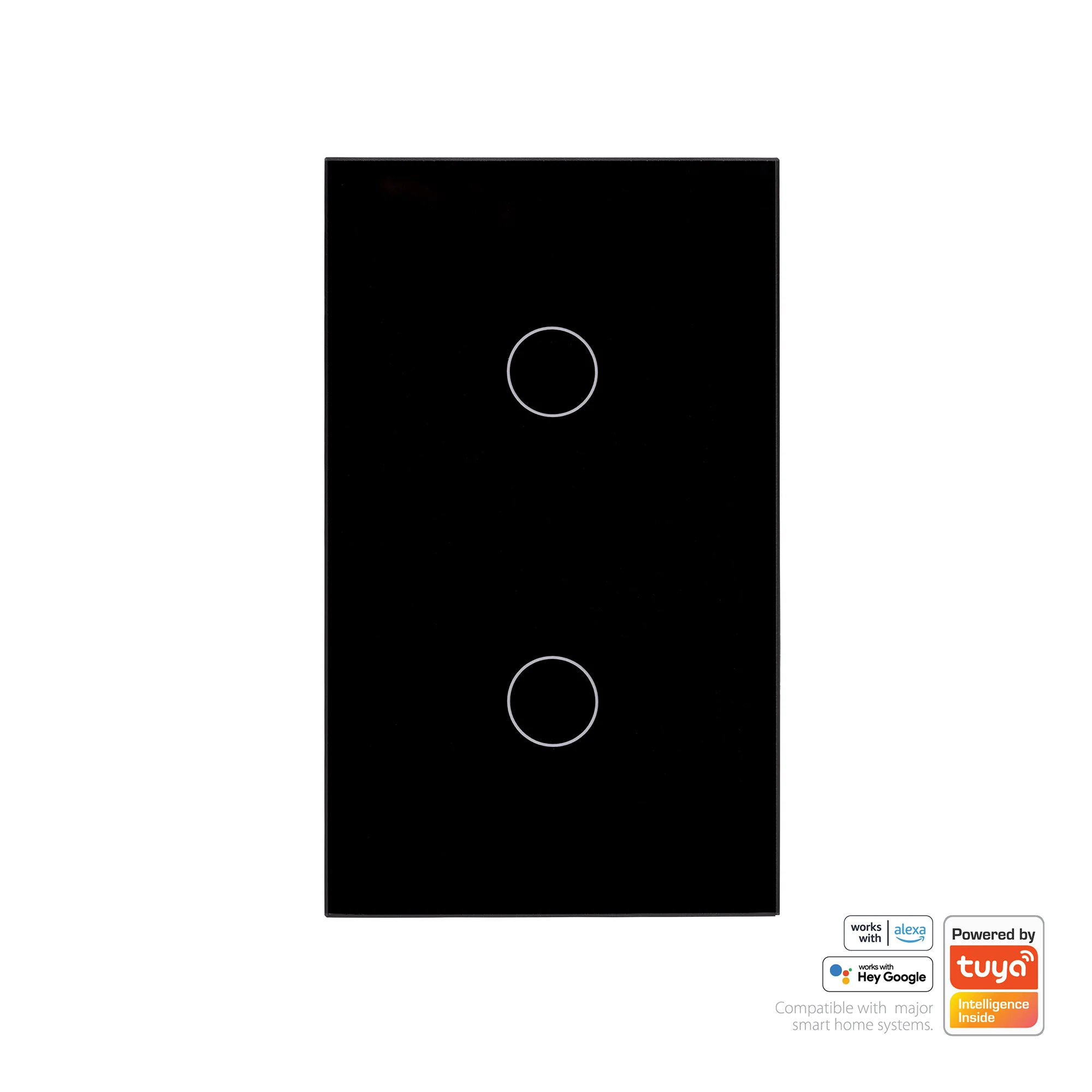 HV9210-2 - Wifi 2 Gang Black Wall Switch