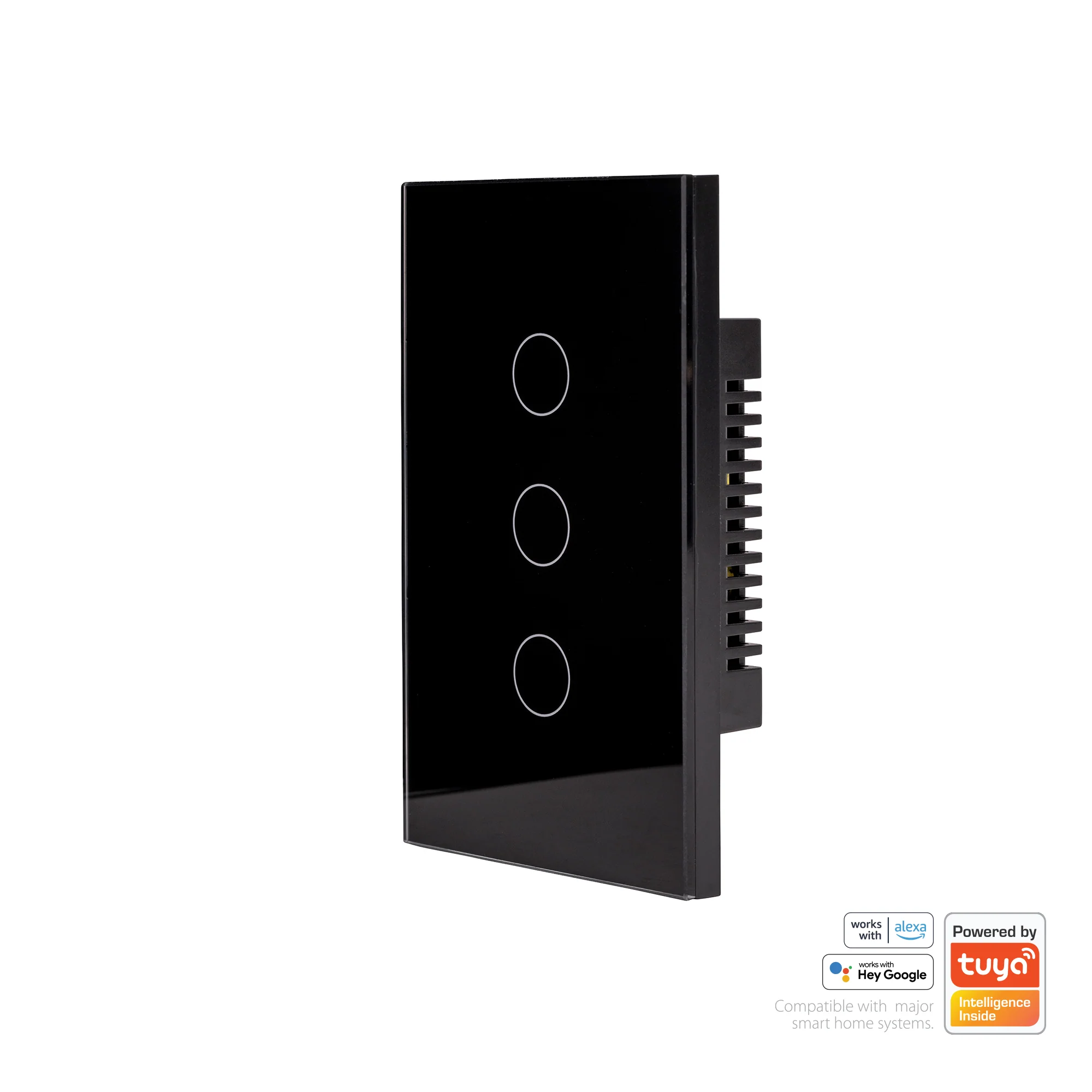 HV9210-3 - Wifi 3 Gang Black Wall Switch - Image 3