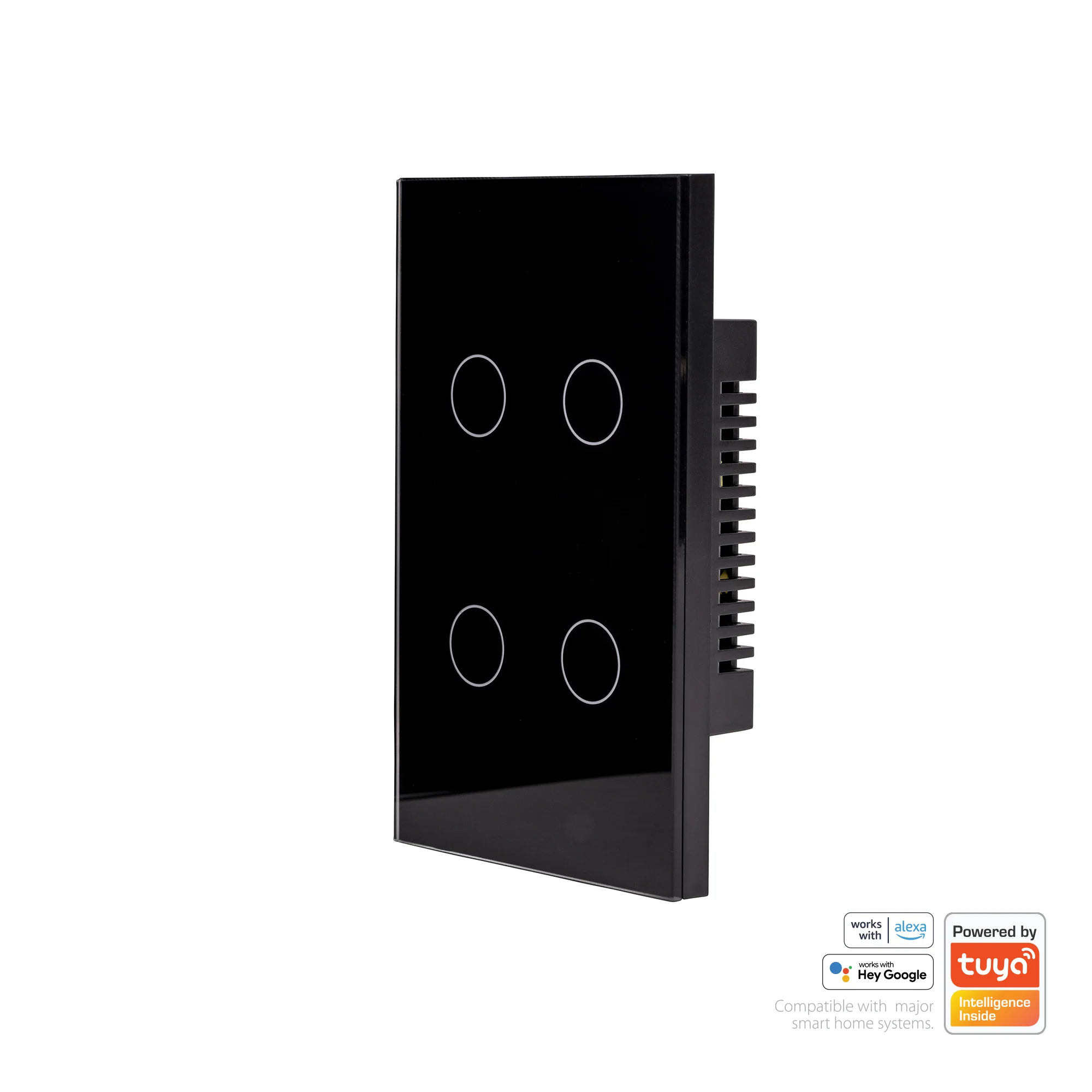 HV9210-4 - Wifi 4 Gang Black Wall Switch - Image 3