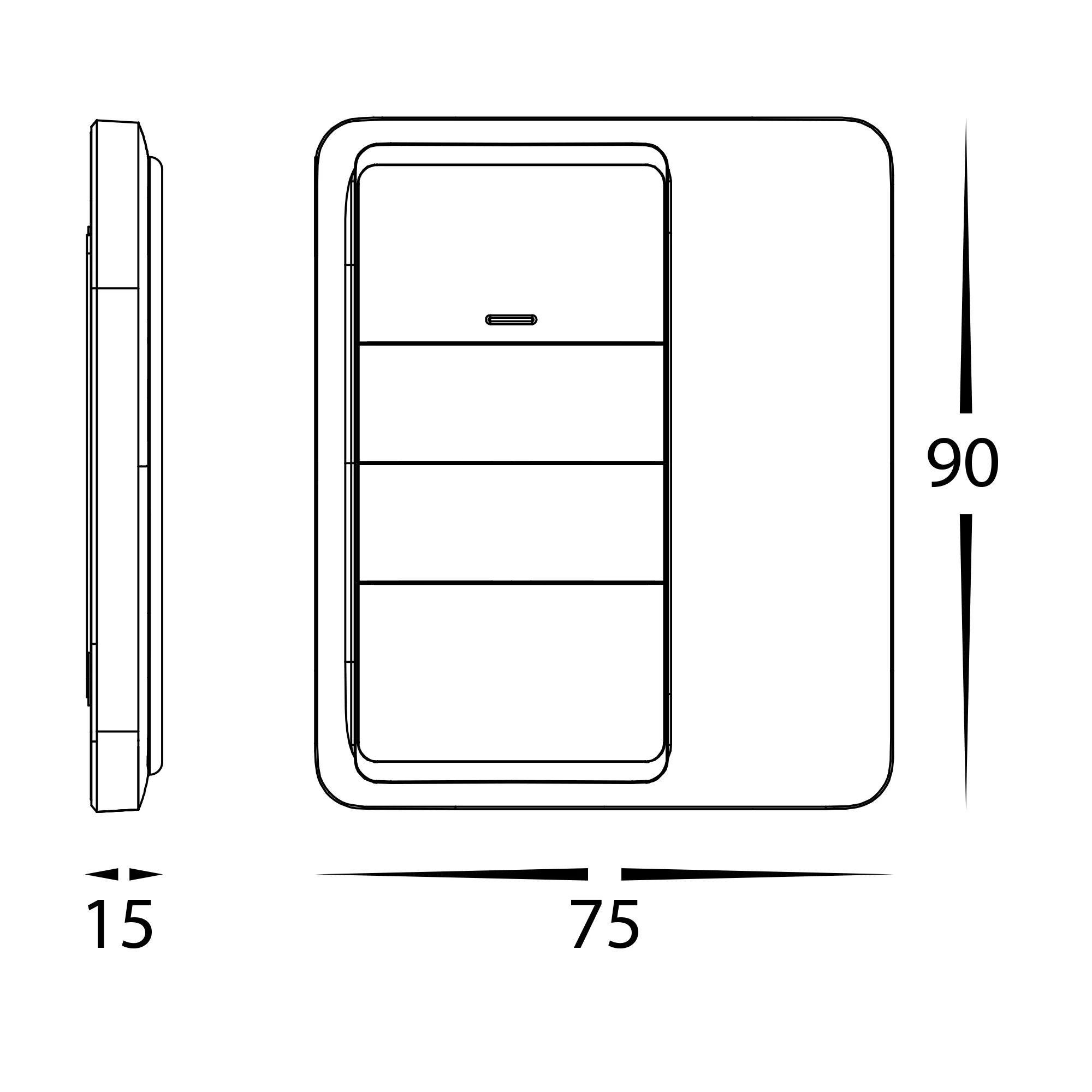 HV9253 - Wireless Wall Mounted Wall Switch - Image 2