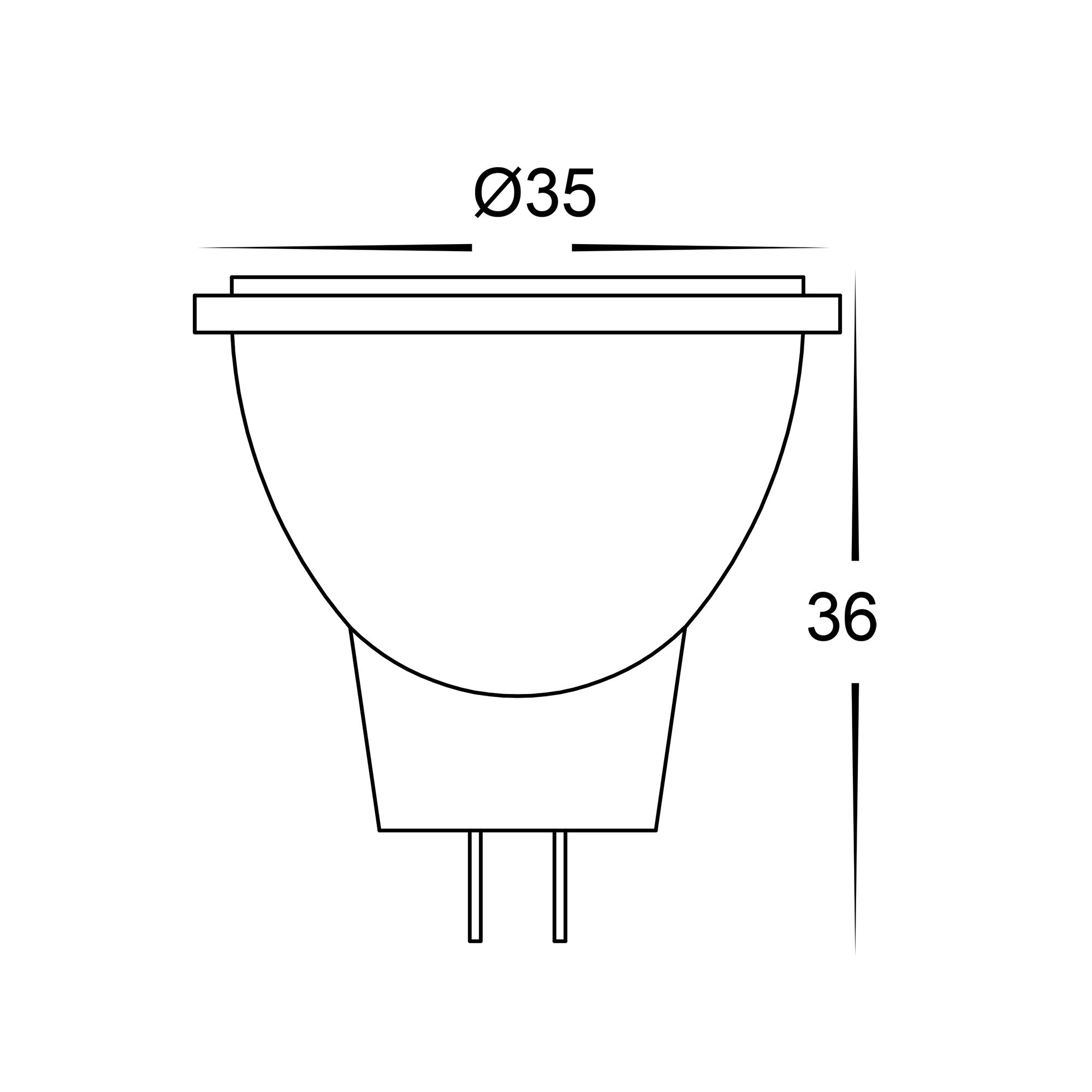 HV9311C | HV9311N | HV9311W - 3w MR11 12v DC LED Globe - Image 2