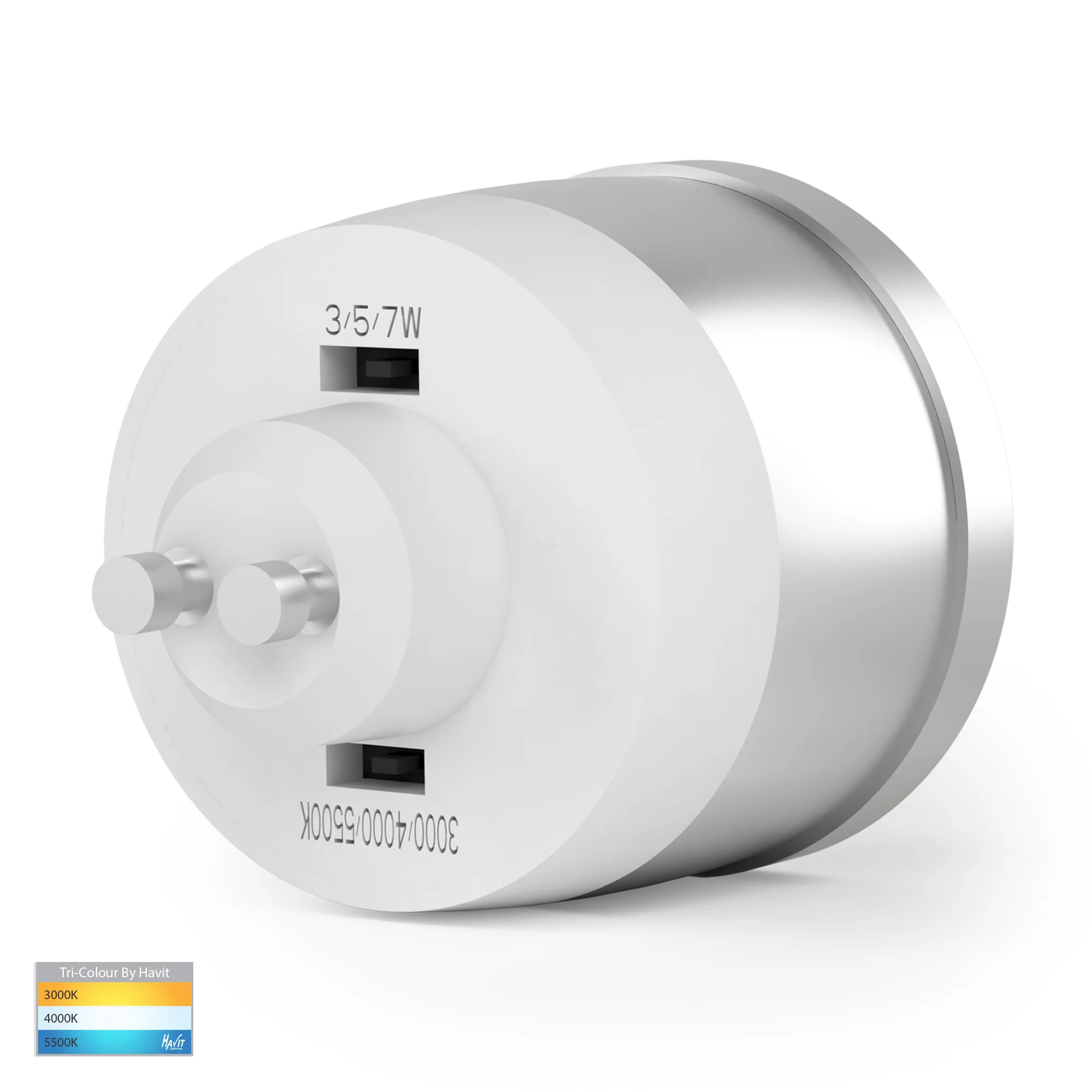 HV9506D - TRI-Colour 9in1 240v GU10 Dimmable LED Globe - Image 3