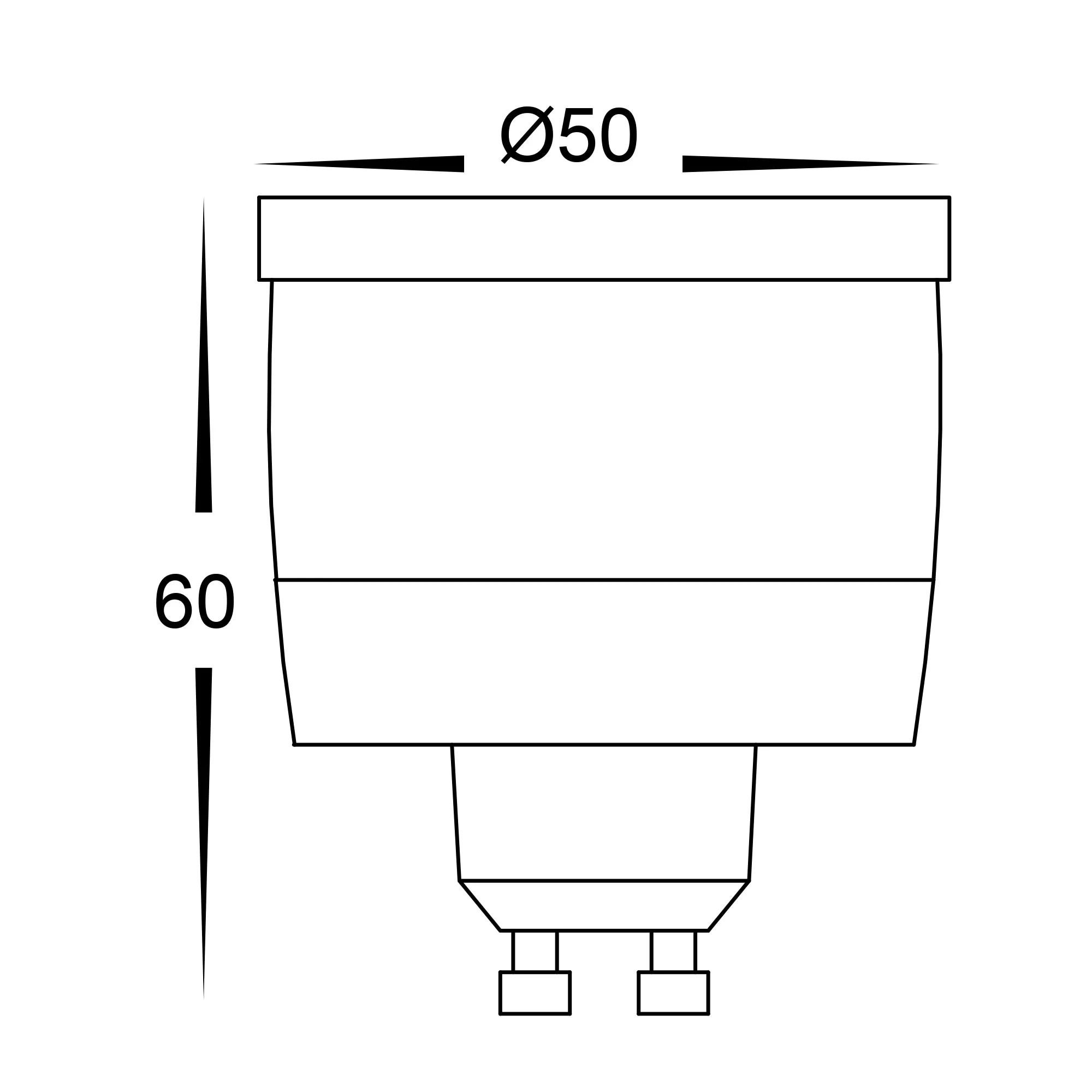 HV9506B - Blue 5w 240V GU10 LED Globe - Image 2