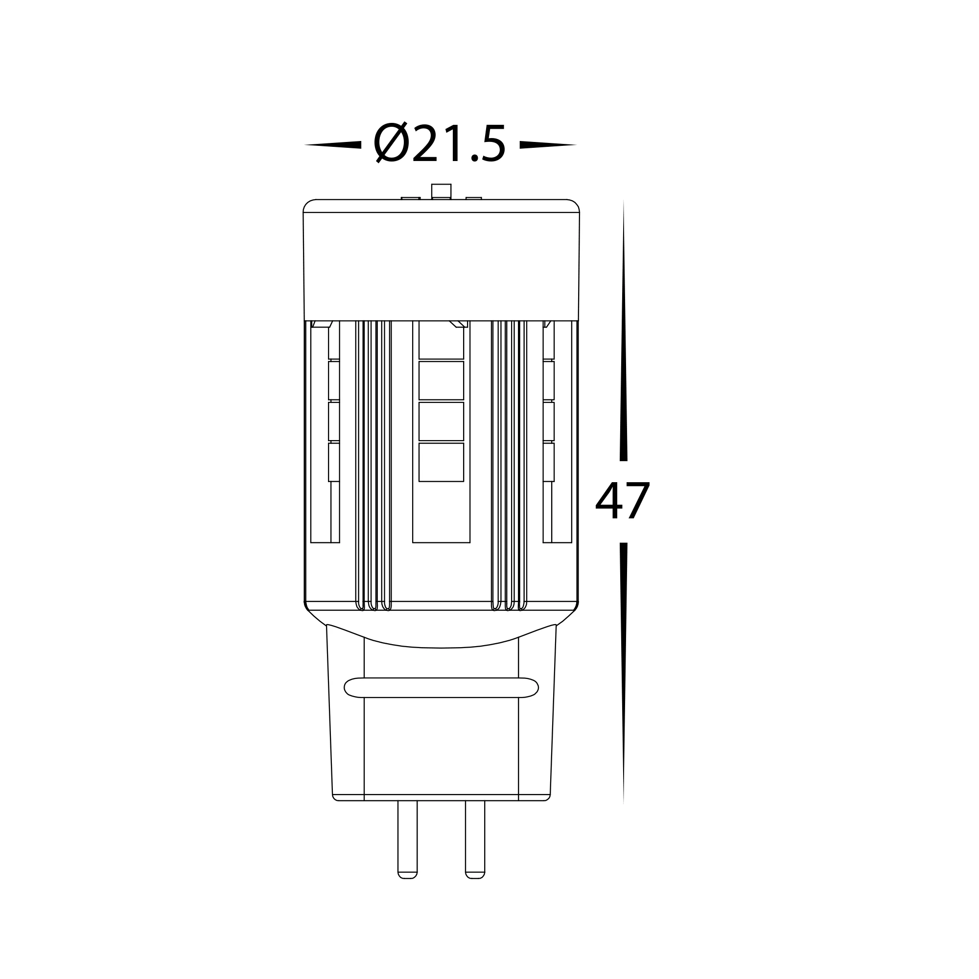 HV9518 - 3w G5.3 Tri Colour LED Bi Pin Globe - Image 2