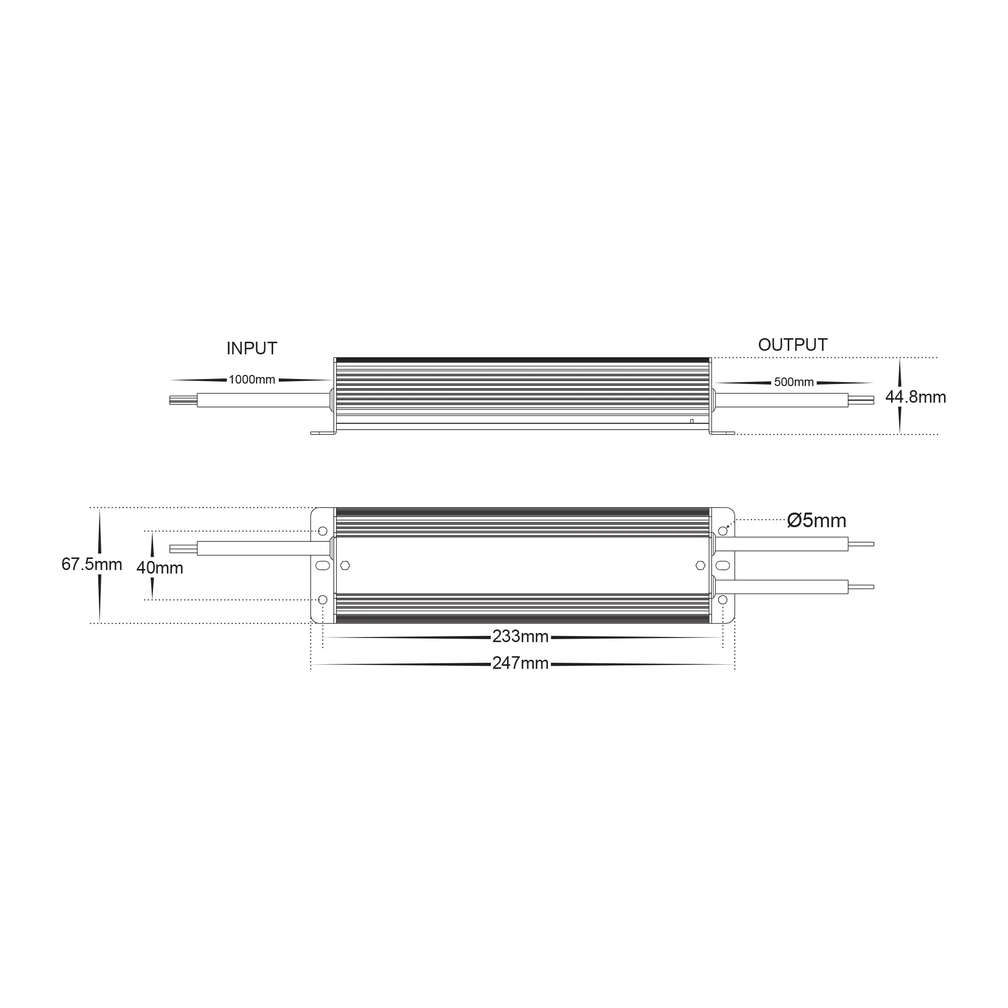 HV9658-150W - 150w Weatherproof LED Driver - Image 2