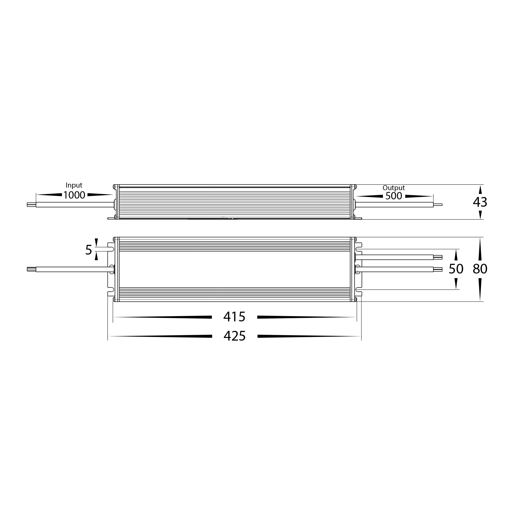 HV9658-480W - 480w Weatherproof LED Driver - Image 2