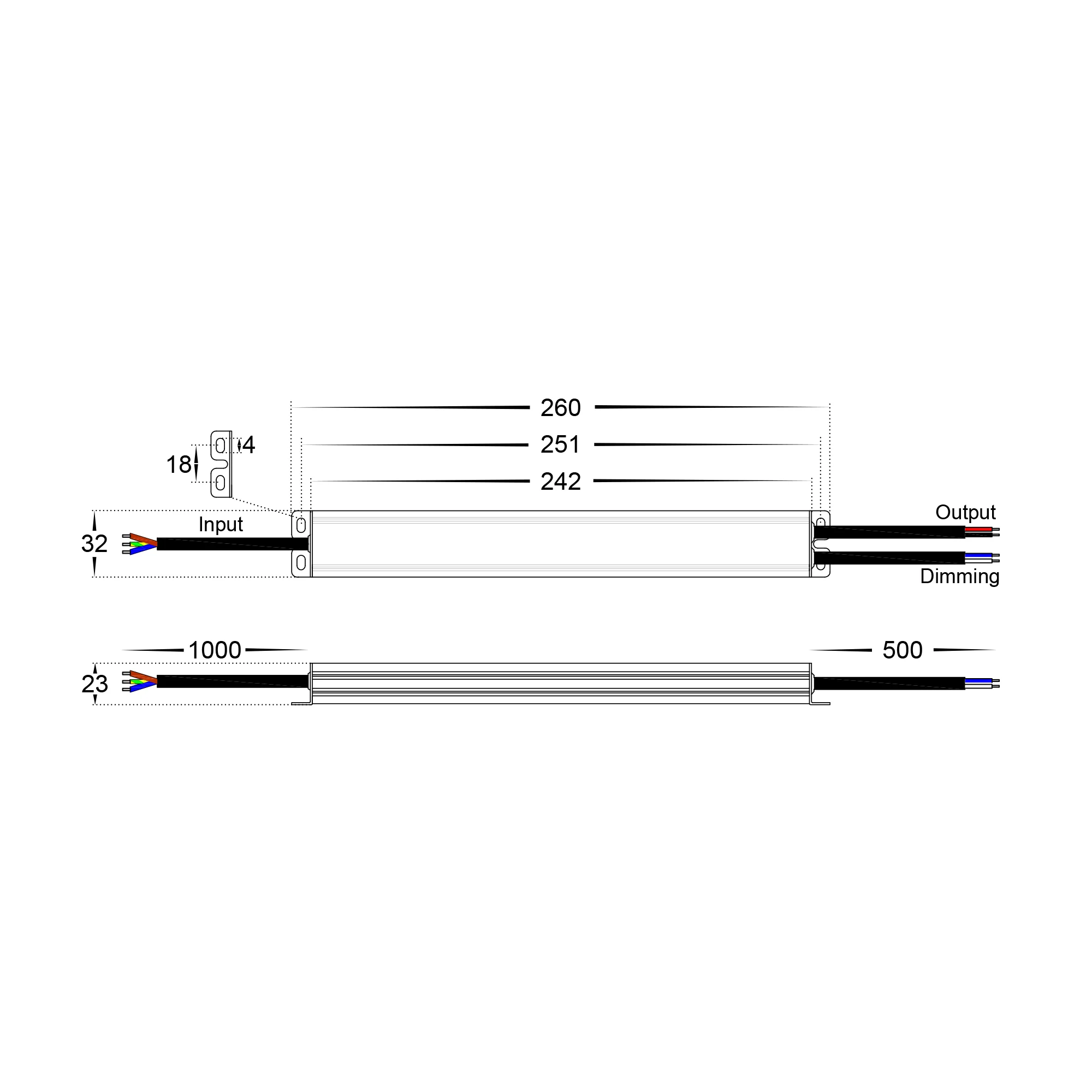 HV9661-30W - 30W Triac + 0-1/10v Dimmable LED Driver - Image 2