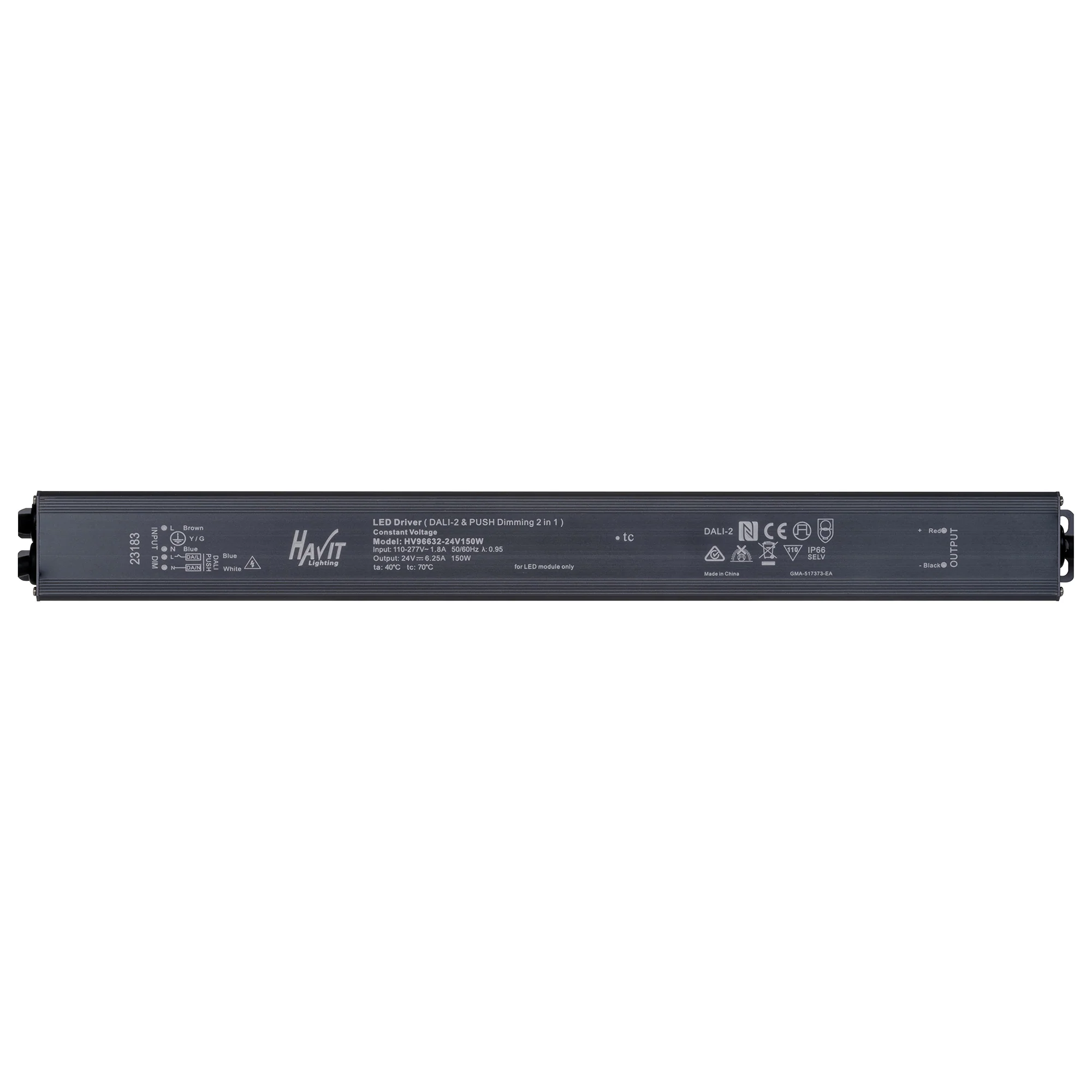 HV96632-150W - 150W Dali 2 + Push Dim Dimmable LED Driver