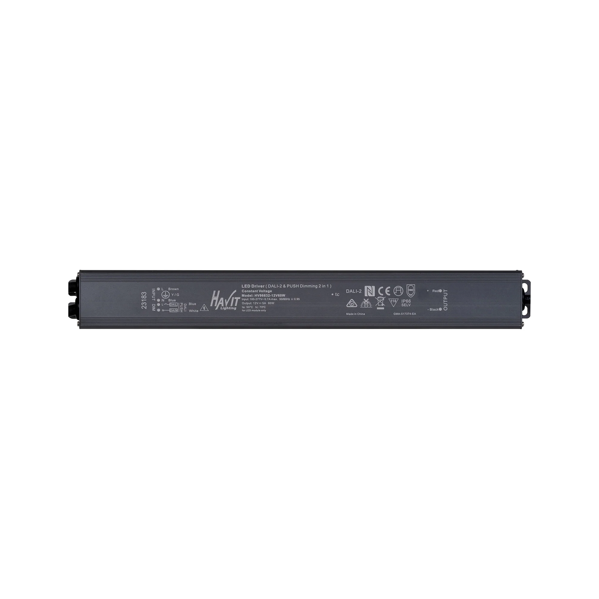 HV96632-60W - 60W Dali 2 + Push Dim Dimmable LED Driver