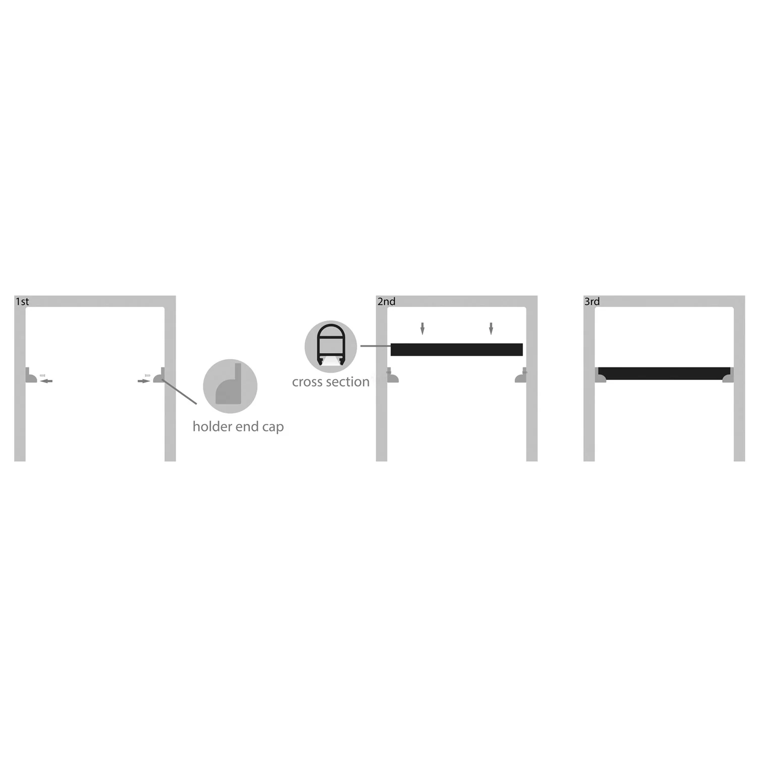 HV9692-1930 - Wardrobe Aluminium Profile - Image 5