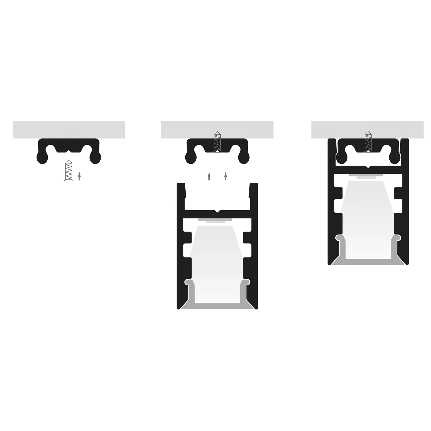 HV9693-0915 - Shallow Square Aluminium Profile - Image 4