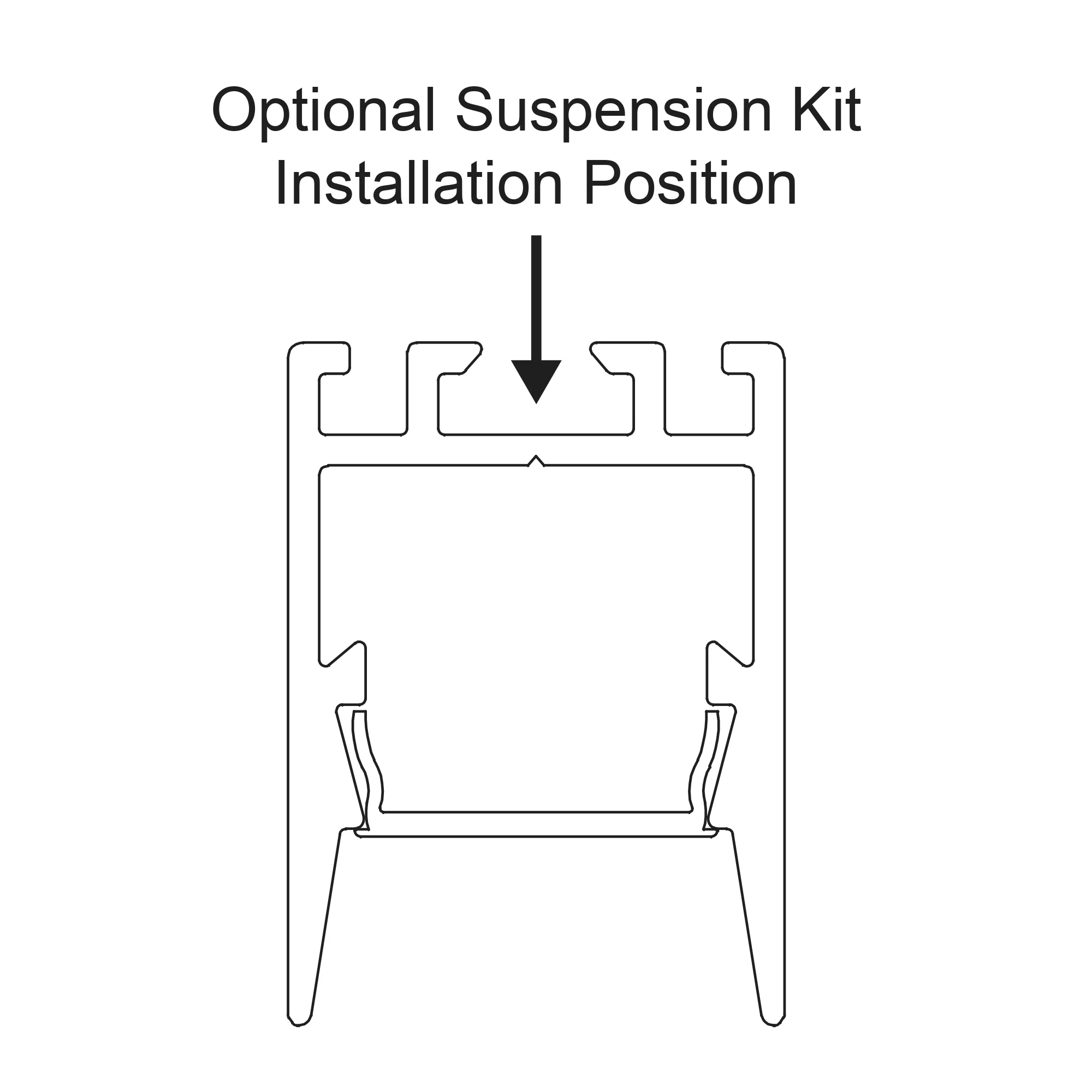 HV9693-1622-WHT - Shallow Square Aluminium Profile - Image 4