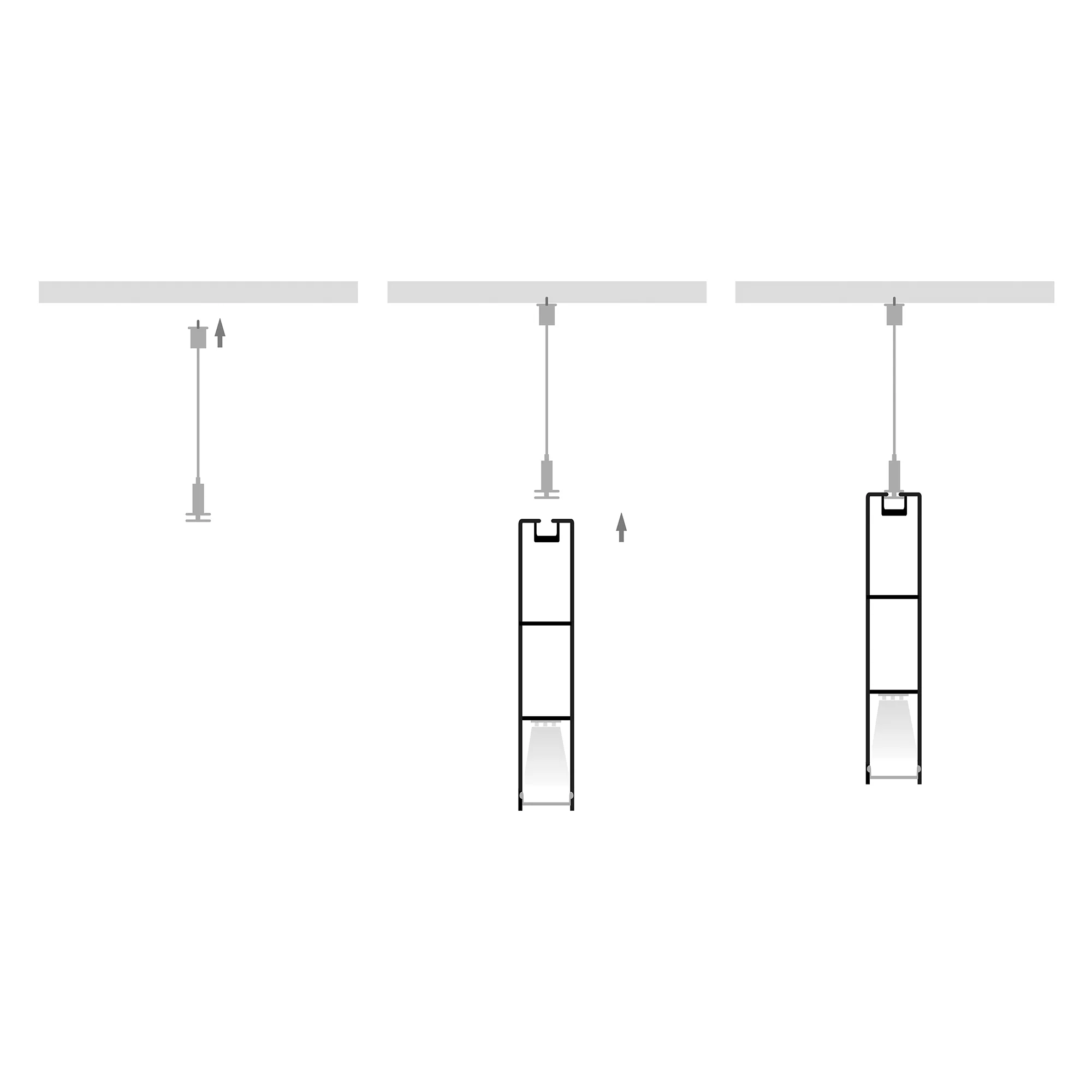 HV9693-1896-WHT - Suspended White Aluminium Profile - Image 4