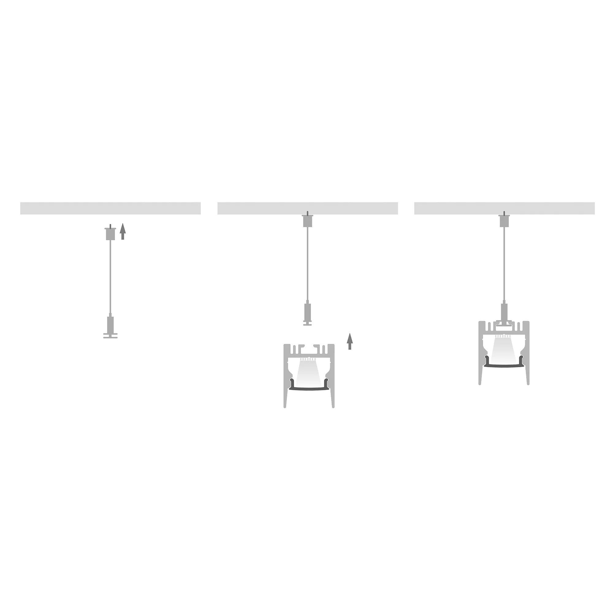 HV9693-2025-BLK - Suspended or Surface Mounted Black Aluminium Profile - Image 5
