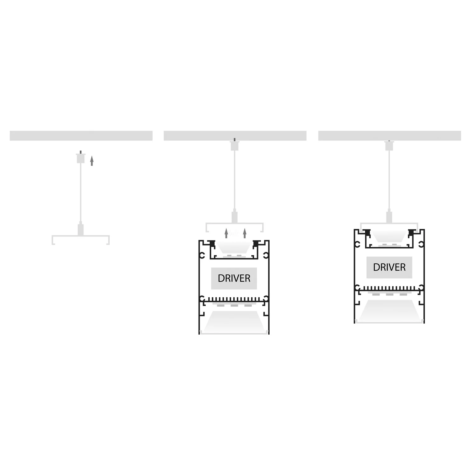 HV9693-6080-WHT - Deep Square Up & Down White Aluminium Profile - Image 6