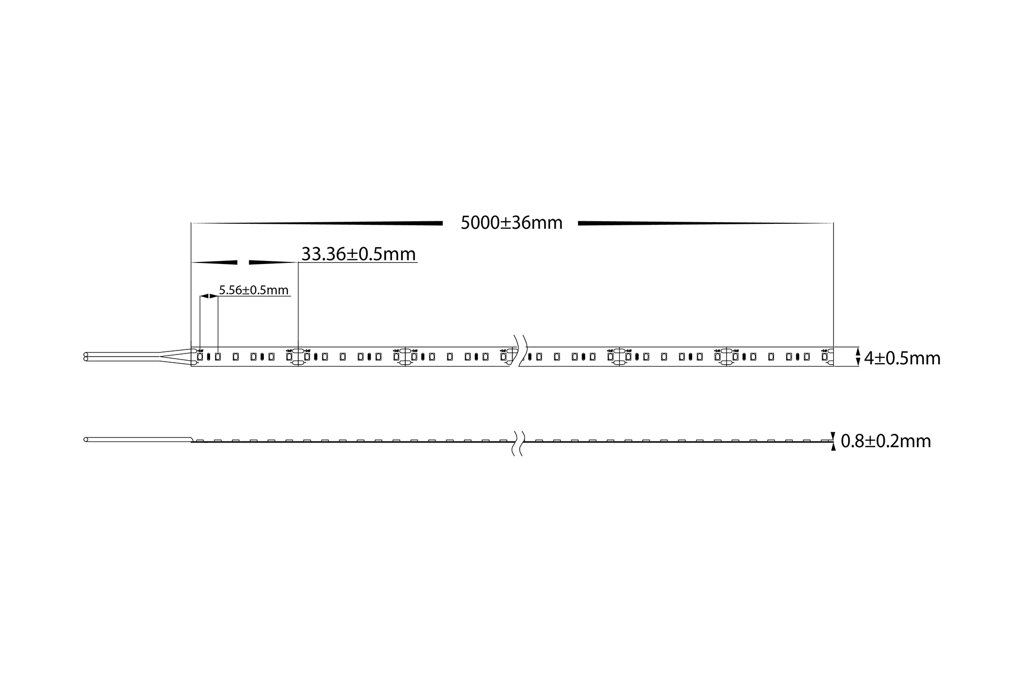 HV9731-IP20-180-5K - 4.8w IP20 Micro LED Strip 5500k - Image 2