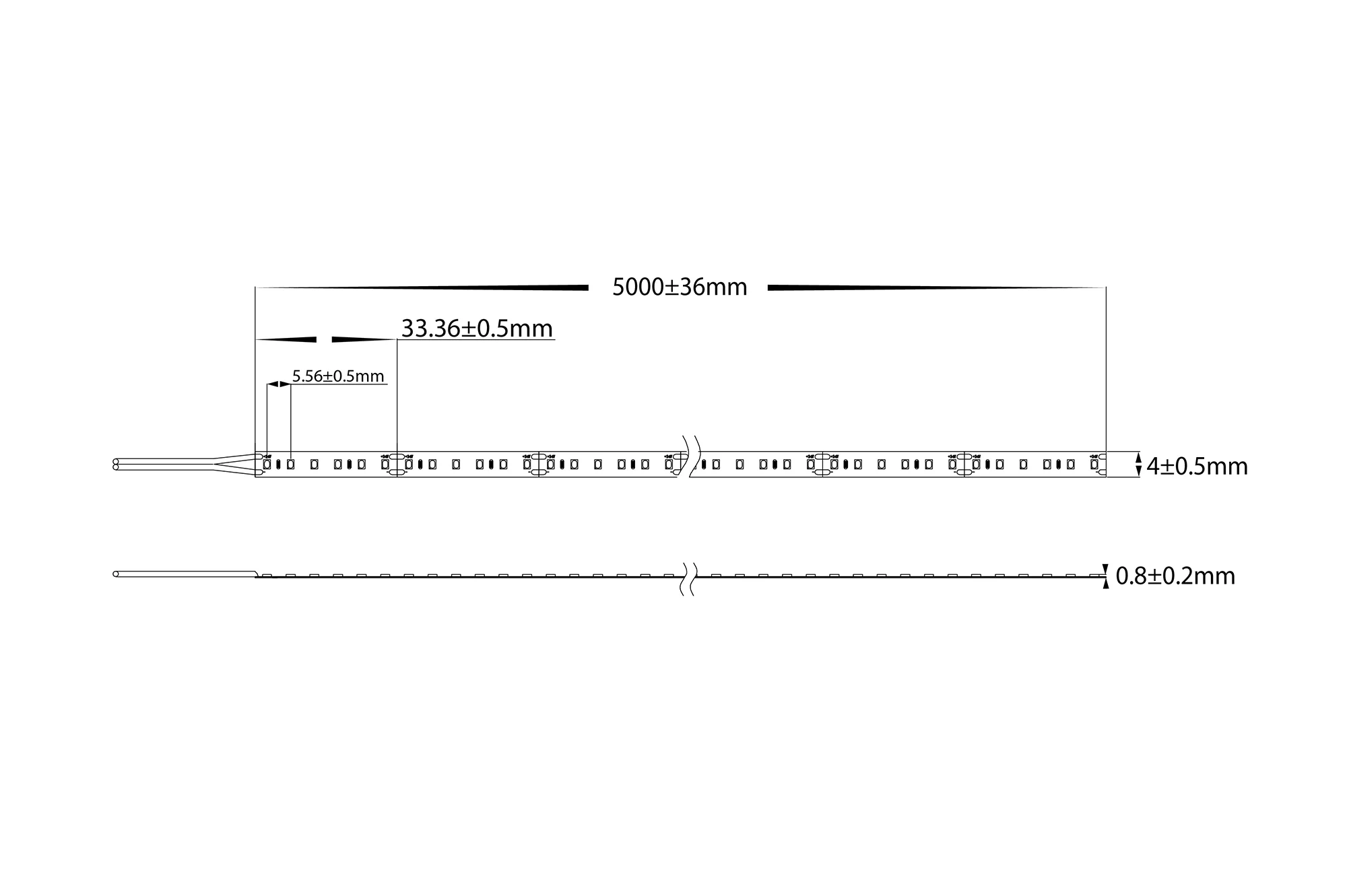 HV9733-IP20-180-5K - 9.6w IP20 Micro LED Strip 5500k - Image 2