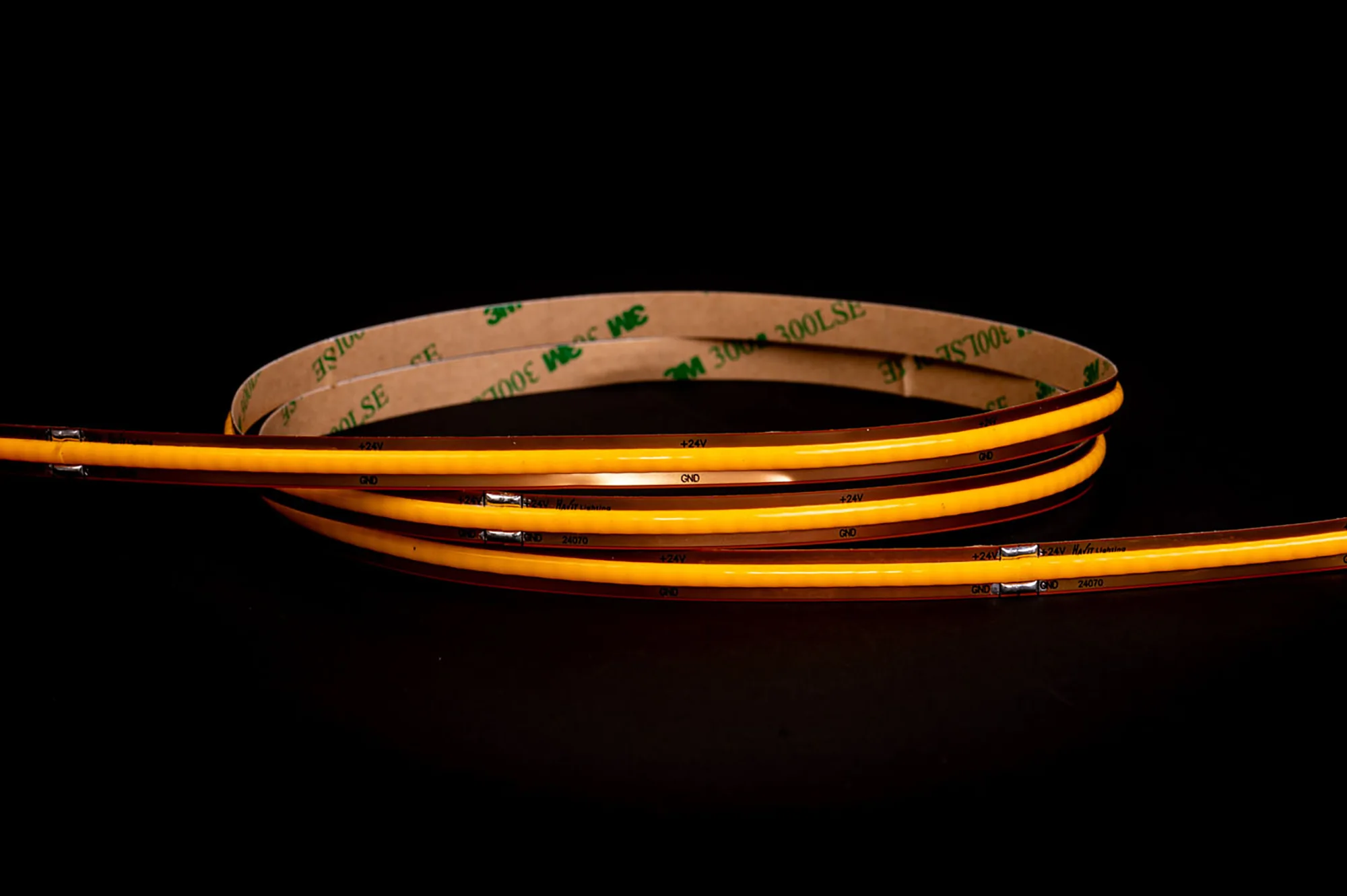 HV9761-IP20-528-4K - 12w IP20 24v DC 4000K Free Cut COB Dotless LED Strip - Image 3