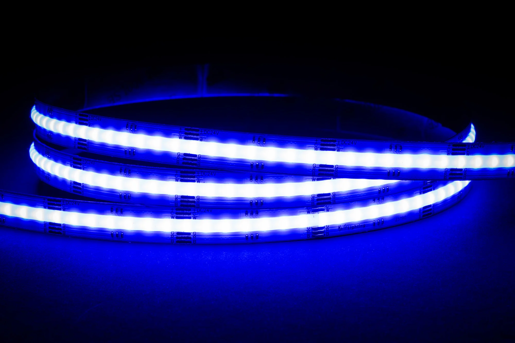 HV9761-IP20-840-RGBCW - 20w IP20 24v DC COB RGBCW LED Strip - Image 3