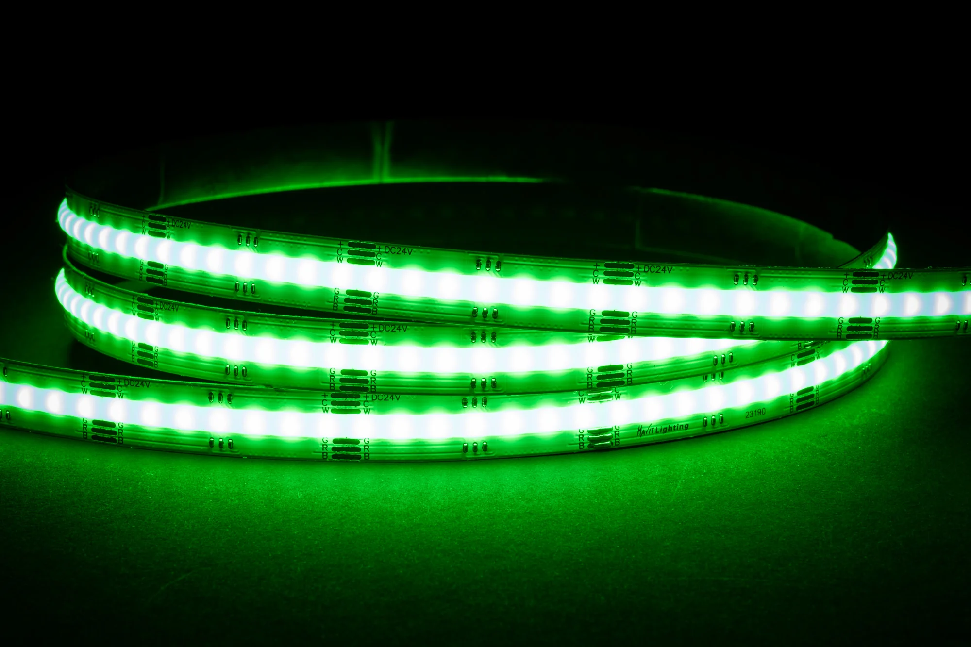 HV9761-IP20-840-RGBCW - 20w IP20 24v DC COB RGBCW LED Strip - Image 5