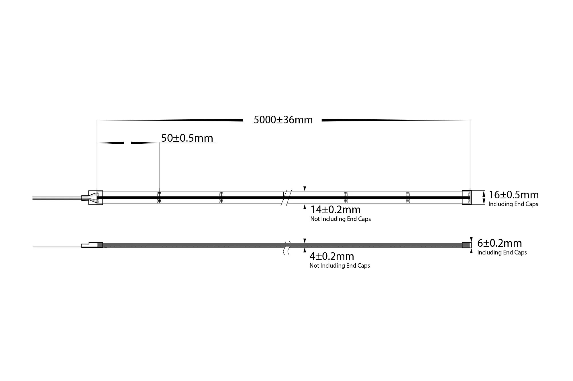 HV9761-IP67-840-RGBCW - 20w IP67 COB RGBCW LED Strip - Image 2