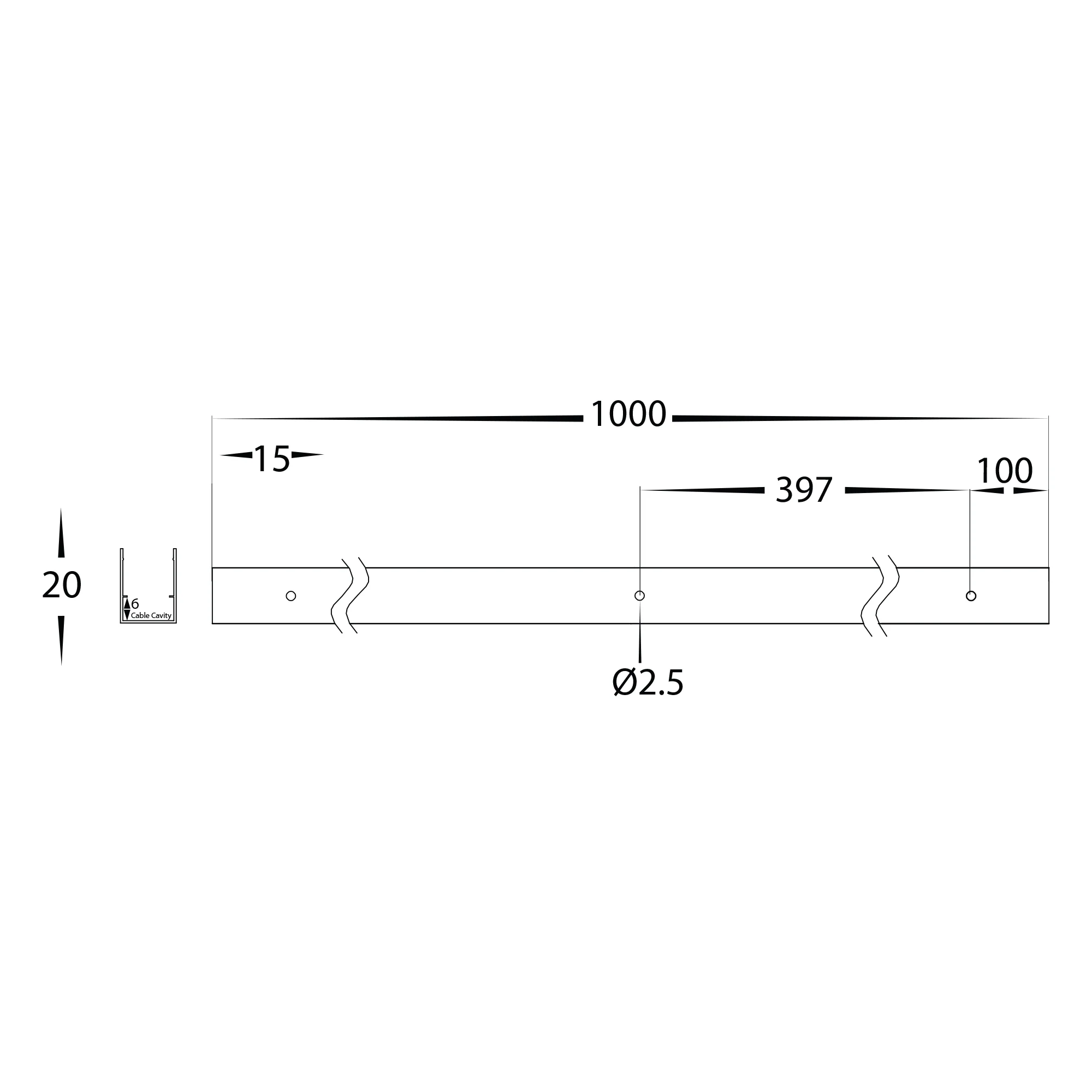 HV9796-ALU - Aluminium Channel to suit HV9796 Flexible Neon LED Strip - Image 2