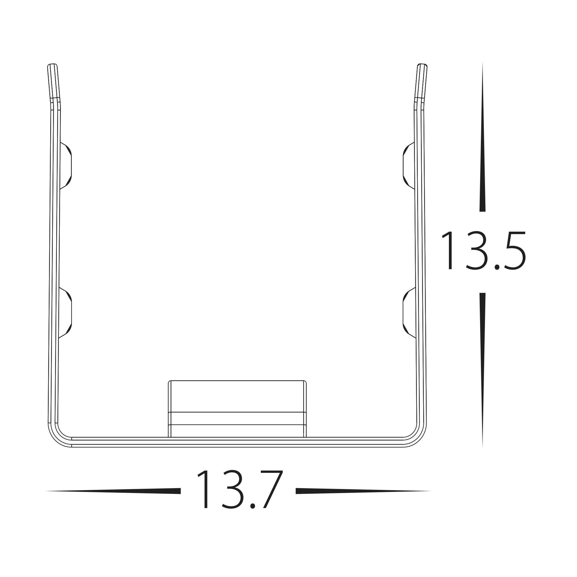 HV9796-ALU-BEND - Bendable Channel to suit HV9796 HAVIFLEX - Image 2