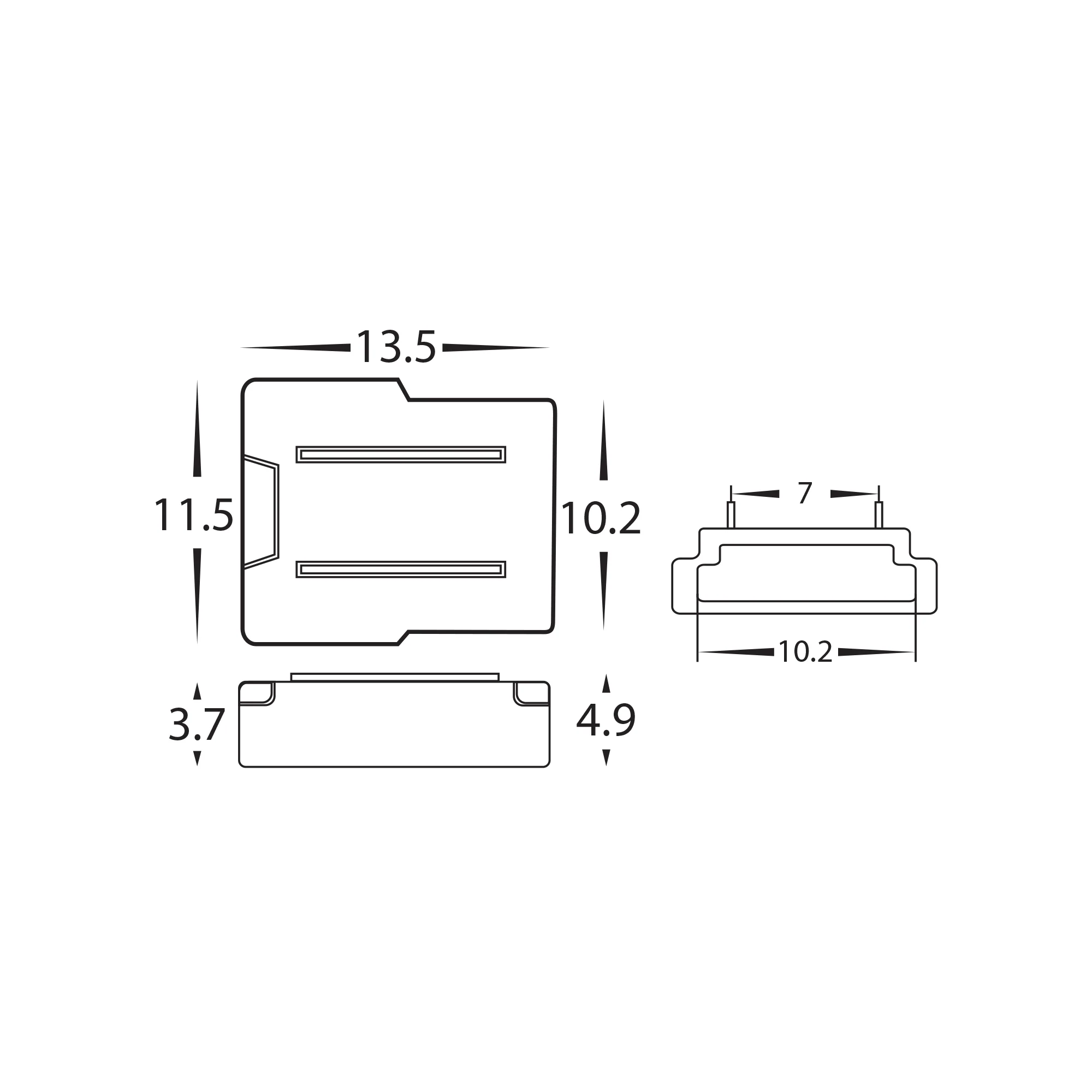 HV9953 - LED Strip Connector to suit IP20 10mm PCB COB LED Strip - Image 4