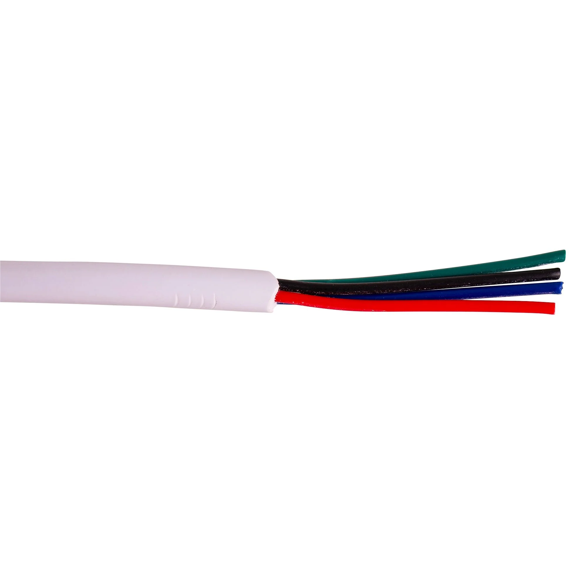 HV9991 - 4 Core RGB cable with White Outer Sheathing