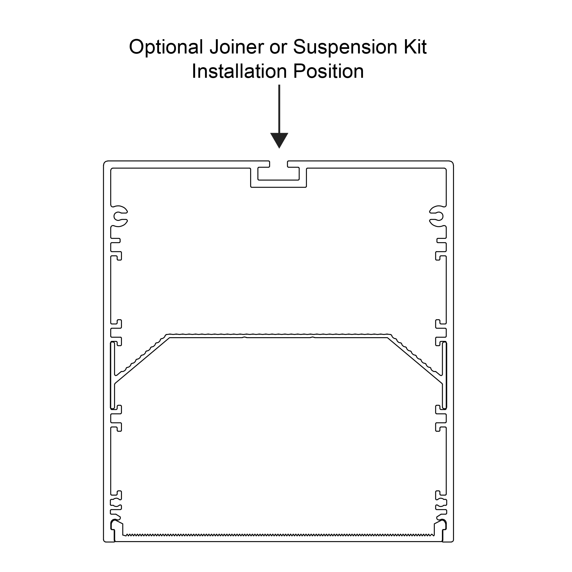 HV9693-8090 - Large Deep Square Aluminium Profile - Image 4