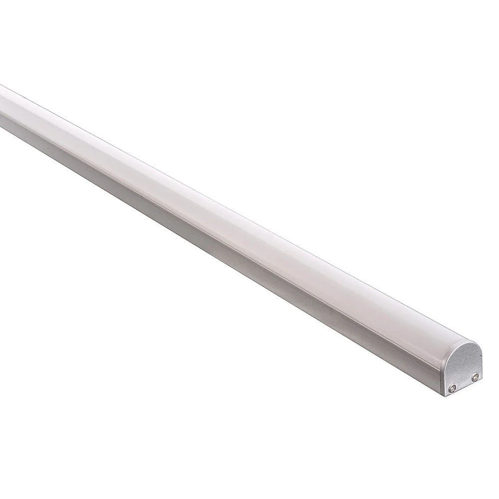 HV9690-2119 - Silver Aluminium Profile with Rounded Diffuser - Image 3