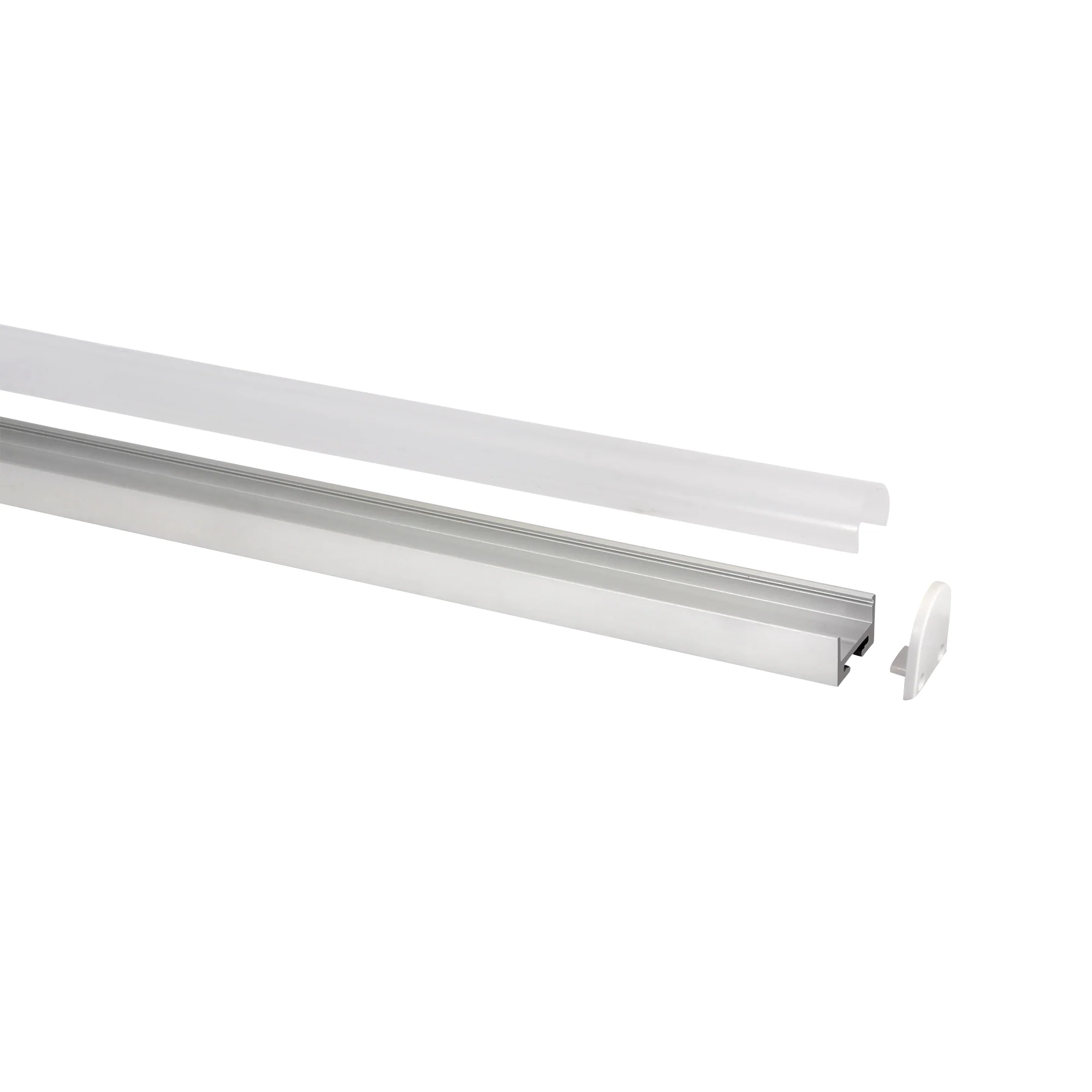 HV9690-2119 - Silver Aluminium Profile with Rounded Diffuser - Image 4
