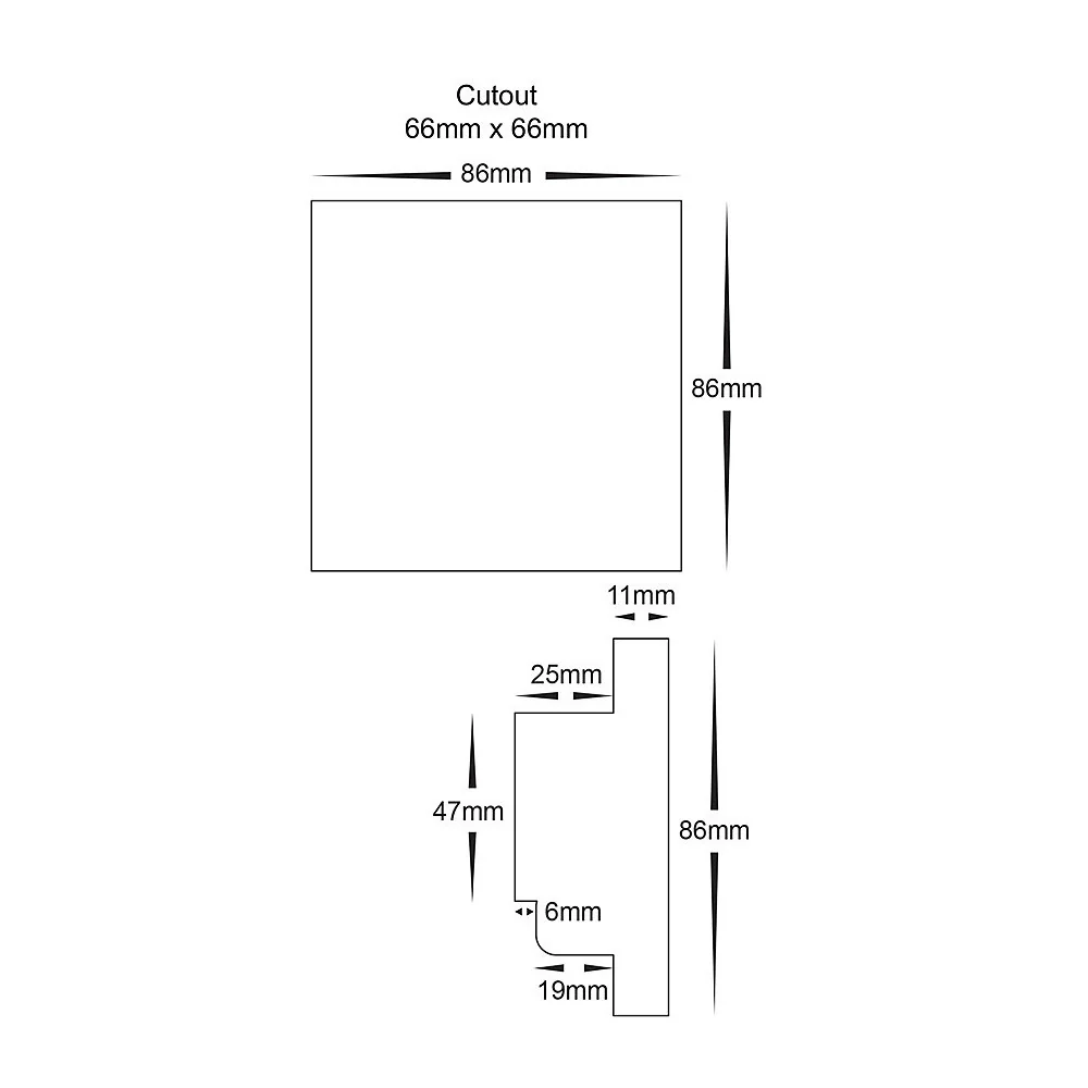 HV9101-DX5 - Single Colour Zone LED Strip Touch Panel Controller - Image 2